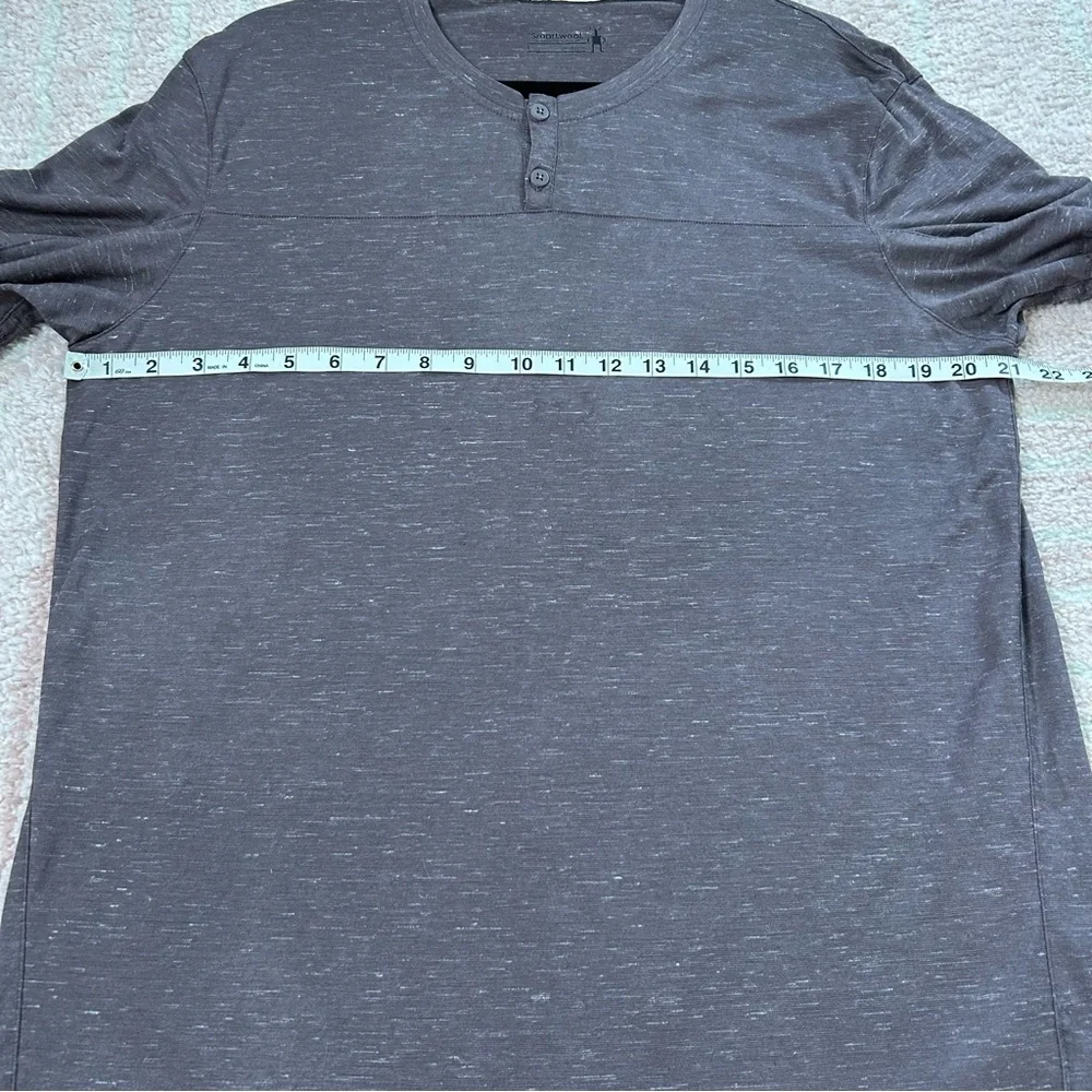 Smartwool Dusty Purple Short Sleeve Tee Wool Hemp Size Large Outdoors Camping - Picture 7 of 14